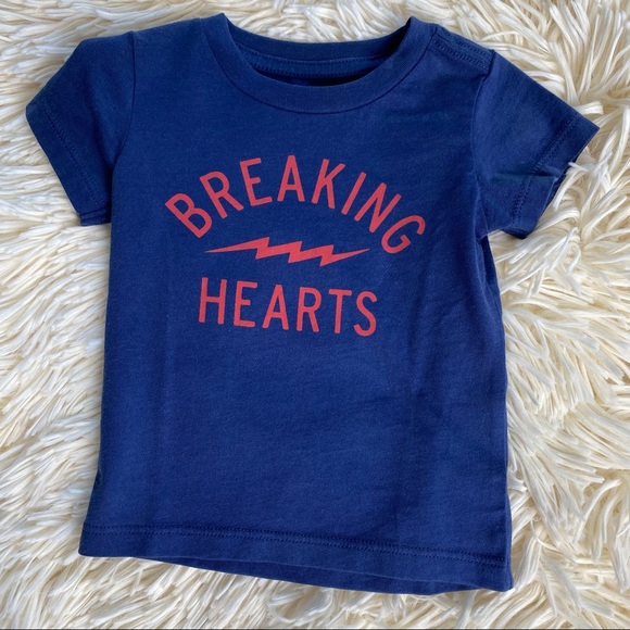 NWT Peek Breaking Hearts T-Shirt, 3/6 Month - Picture 1 of 4
